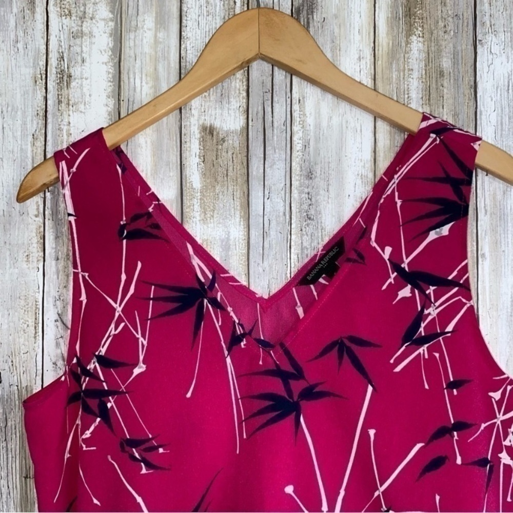 Banana Republic Pink Cinch Waist Sleeveless Blouse - Picture 4 of 5